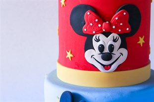 Micky Mouse Tren Sürüyor Tasarım Pasta
