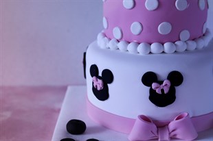 Pembe Micky Mouse Doğum Günü Pastası