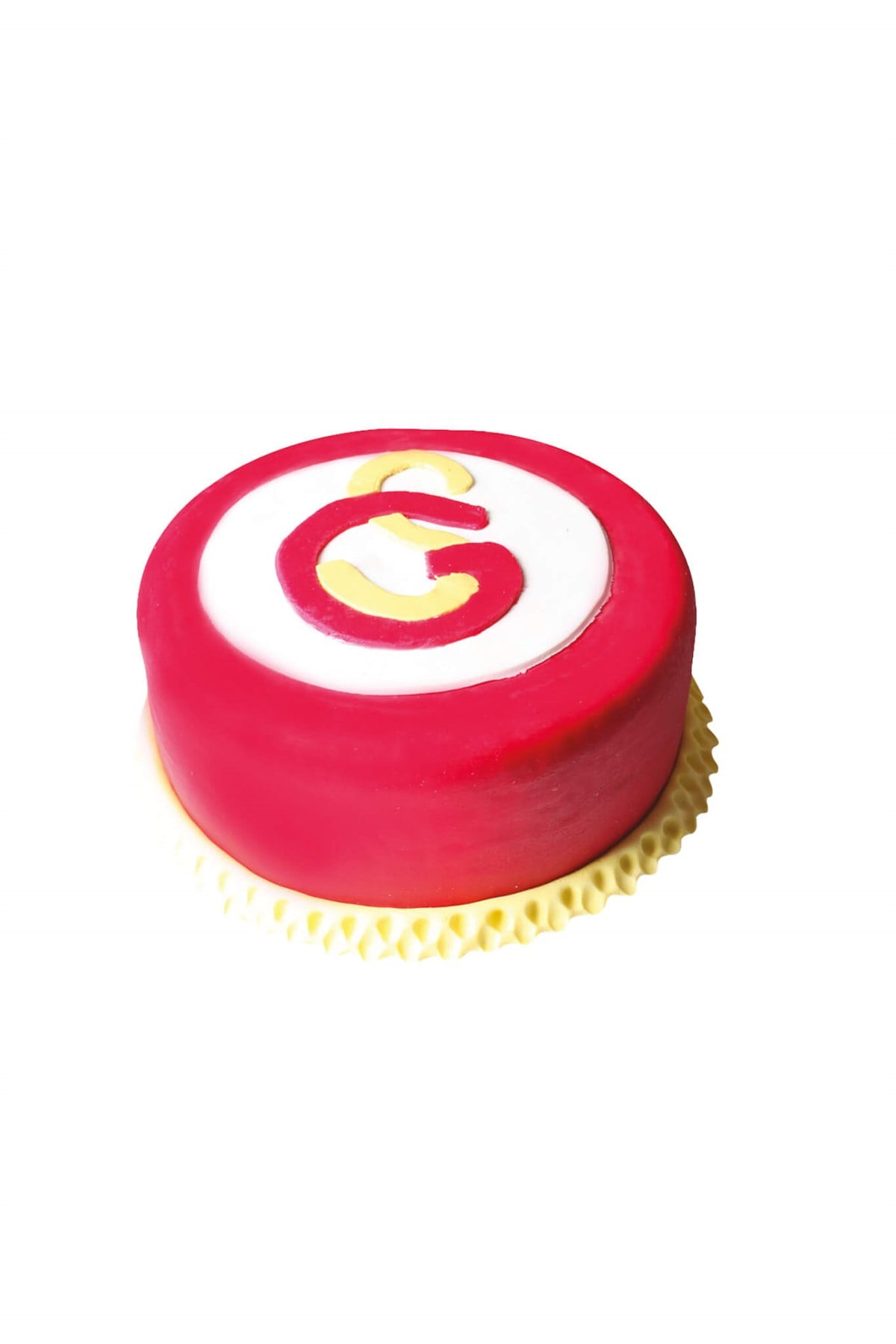 Galatasaray Amblem Taraftar Şeker Hamur Kaplı Pasta