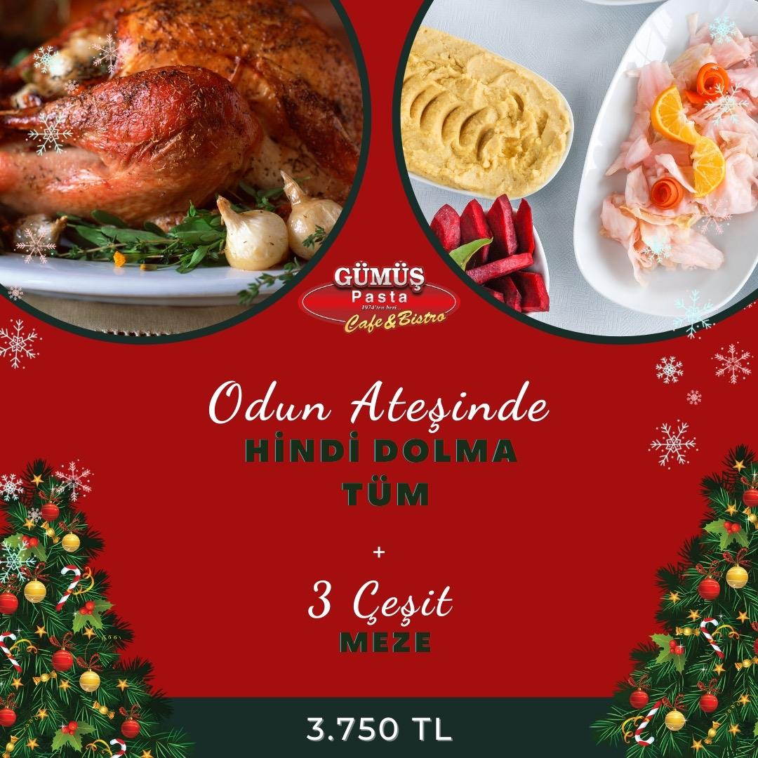 Tüm Hindi Dolma + 3 Çeşit Meze (Gel-Al)