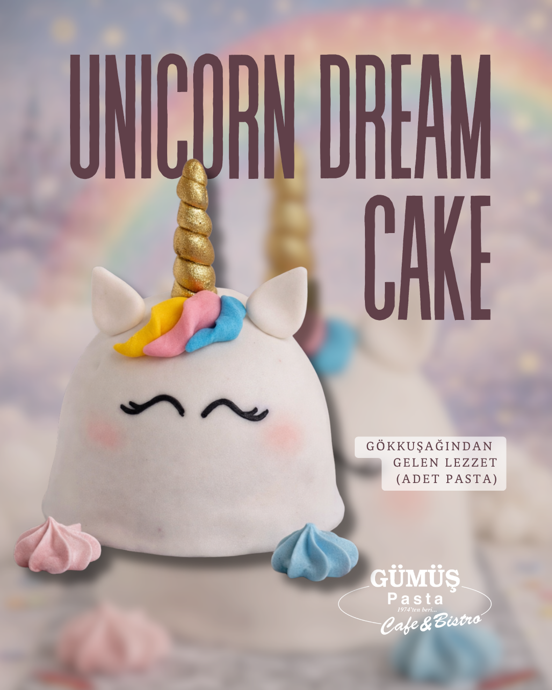 Unicorn Rüyası Adet Pasta