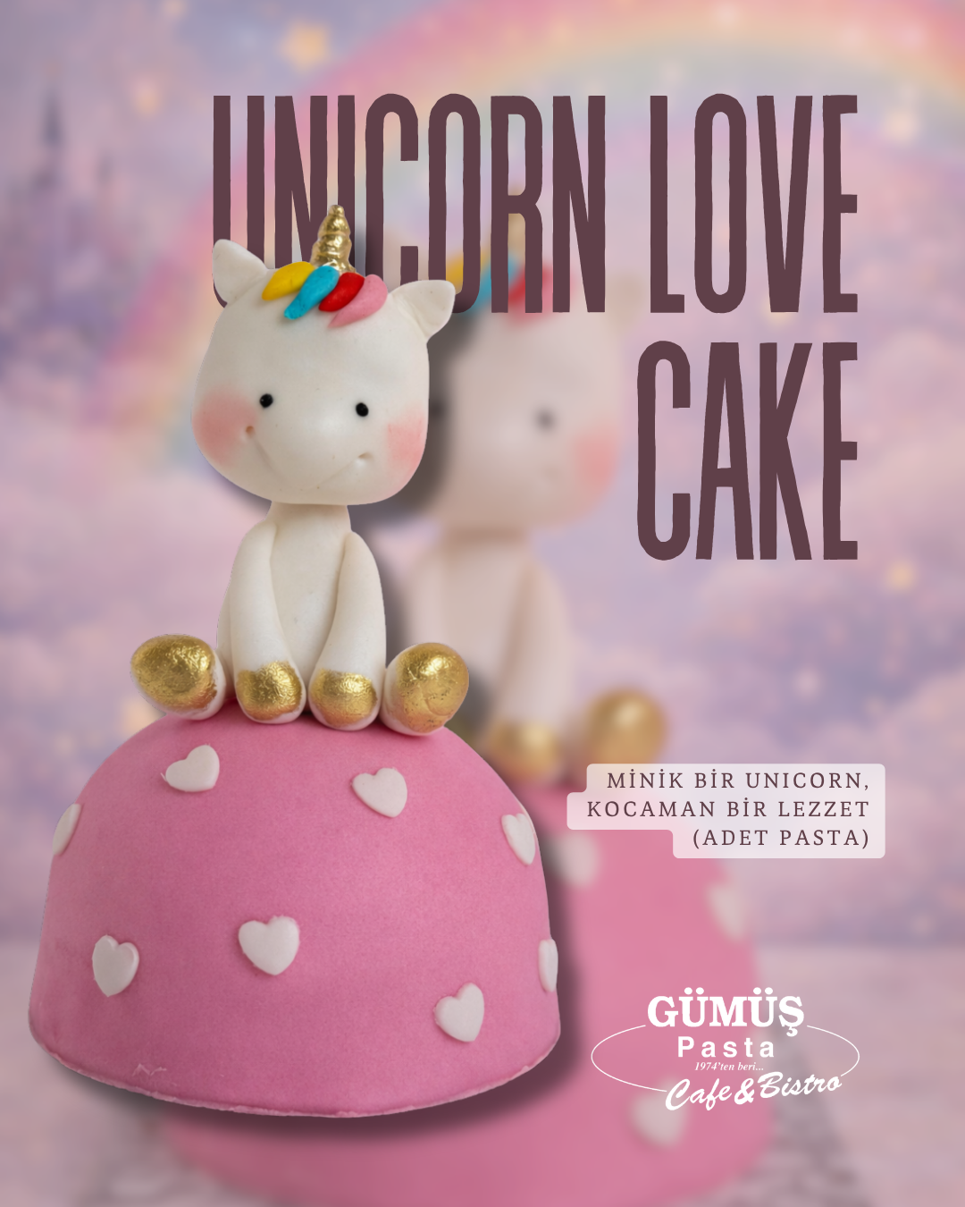 Unicorn Sevgisi Adet Pastası