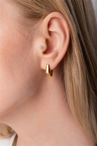 ​​​​​​​​​​​​​​Welch Stainless Steel Earrings Gold