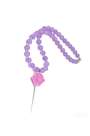 Bruja Kids Lila Lolipop Charm  Necklace