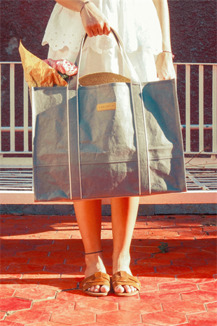 Chalicca On The Go Large Tote Bag Gray