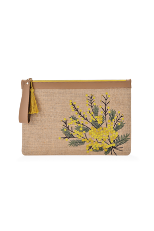 Eynaco Mimosa Yellow Clutch Bag