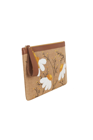Eynaco Punch Flower Clutch Bag