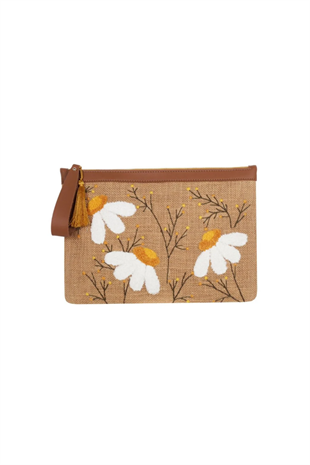 Eynaco Punch Flower Clutch Bag