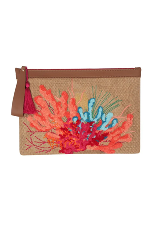 Eynaco Punch Multi Color Clutch Bag