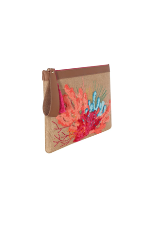 Eynaco Punch Multi Color Clutch Bag