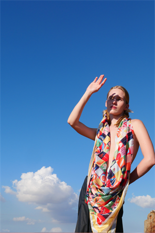 Galene Brand Dance Şifon İpek Pareo & Şal