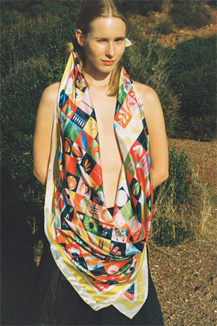 Galene Brand Dance Şifon İpek Pareo & Şal