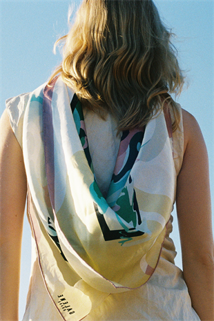 Galene Brand Harmony Saten İpek Pareo & Şal