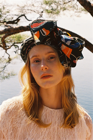 Galene Brand Loop-G Krep İpek Pareo & Şal