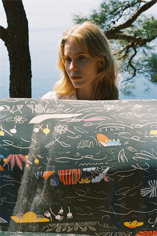 Galene Brand Loop-G Krep İpek Pareo & Şal