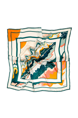 Galene Brand Ruhe Şifon İpek Şal Eşarp