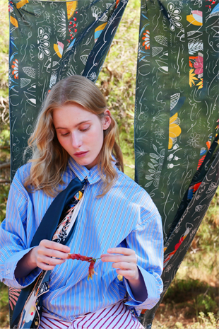 Galene Brand Whispers Saten İpek Pareo & Şal