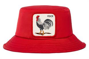 Goorin Bros Bucket Şapka Bucktown Rooster, Kırmızı