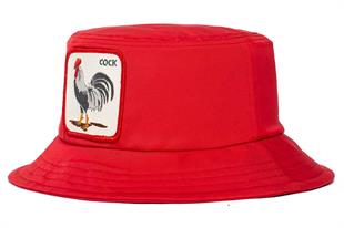 Goorin Bros Bucket Şapka Bucktown Rooster, Kırmızı