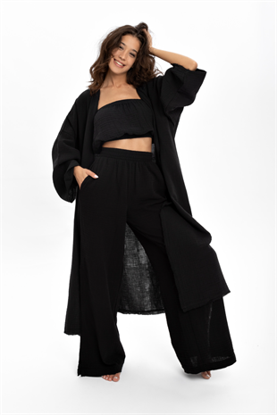 Husufi Holly Kimono HSFKMN01_Black