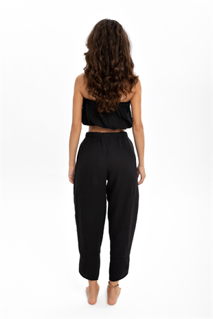 Husufi Black Crop Top HSFCRTP01_Black