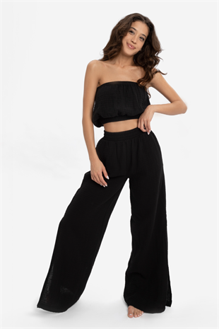 Husufi Black Crop Top HSFCRTP01_Black