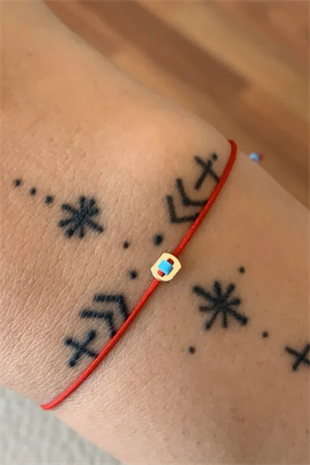 Kırmızı İp Bileklik Kırmızı16