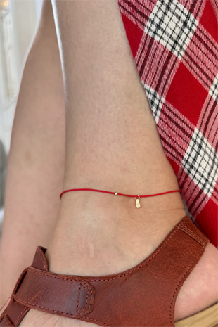 Kırmızı İp Halhal Kırmızı44