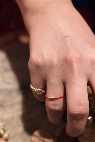 Kırmızı İp Yüzük Kırmızı35