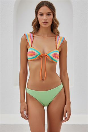 Legend  Örgü  Bikini Üstü Crop Top LM26605_COLOR
