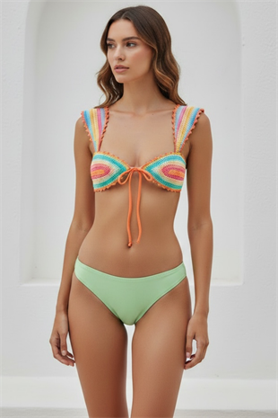 Legend  Örgü  Bikini Üstü Crop Top LM26605_COLOR