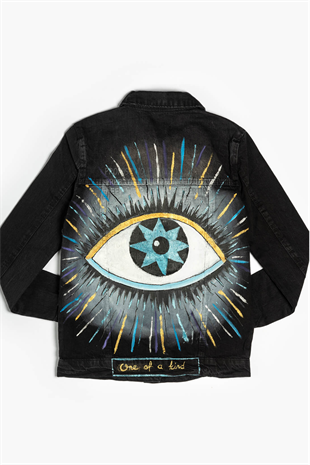 Look Project One of a Kind Denim Jacket - Black