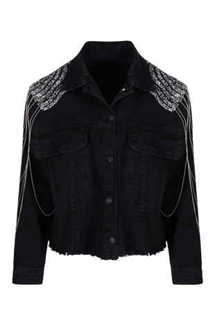 Look Project Zai Denim Jacket - Black