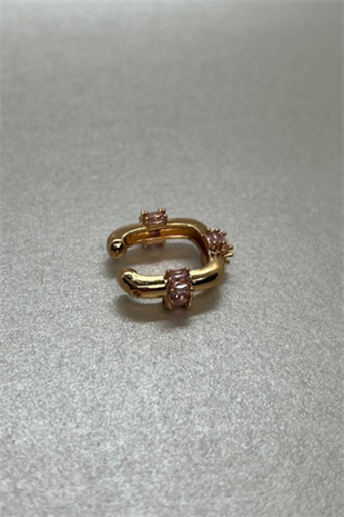 Mitico Jewellery Pink Stone Earrings