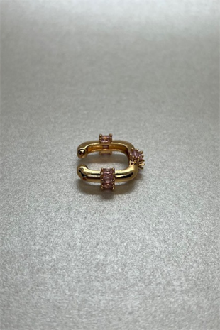 Mitico Jewellery Pink Stone Earrings