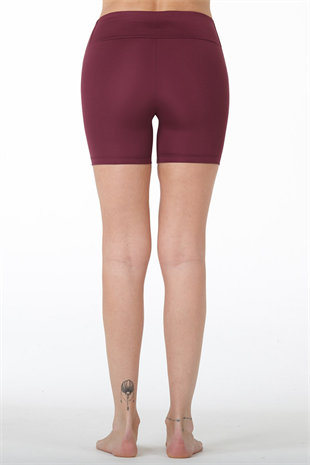 Nui Yoga High Waist Mini Leggings Burgundy
