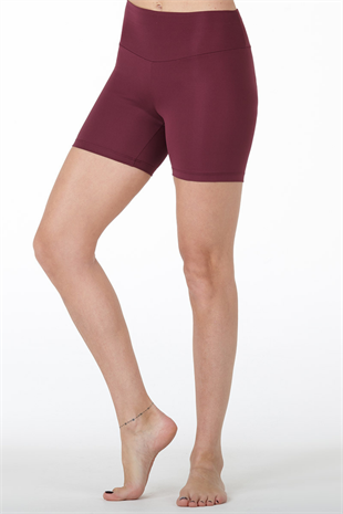 Nui Yoga High Waist Mini Leggings Burgundy