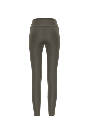 Nui Yoga High Waist Compression Leggings Green