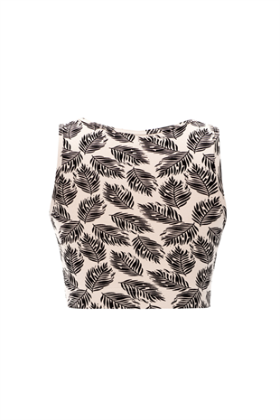 Nui Yoga Hori - Beige Organic Cotton Sports Bra