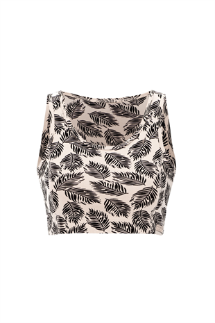 Nui Yoga Hori - Beige Organic Cotton Sports Bra