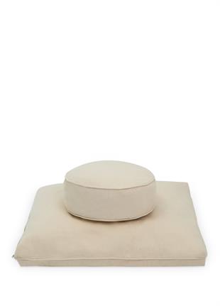 Nui Yoga Ecru Zabuton Meditation Cushion Set, M14025_CRM