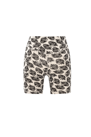 Nui Yoga Pihu - Beige Organic Cotton High Waist Mini Leggings