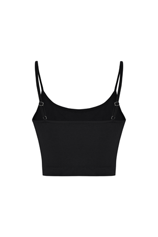 Nui Yoga Black Strappy Sports Bra