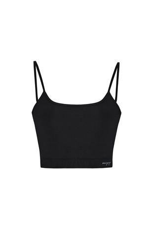 Nui Yoga Black Strappy Sports Bra