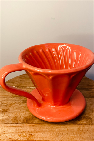 Orangery Objects Dripper / Pour-Over Coffee Brewer, Orange