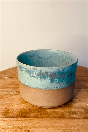 Orangery Objects Blue Short Stoneware Mug