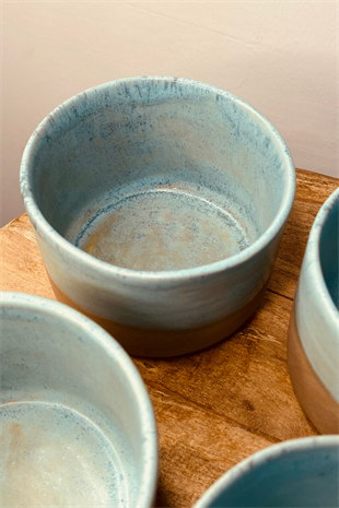 Orangery Objects Blue Short Stoneware Mug