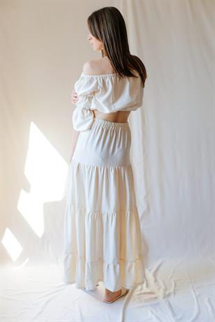 Pambuck Wave Crop Top Naturel