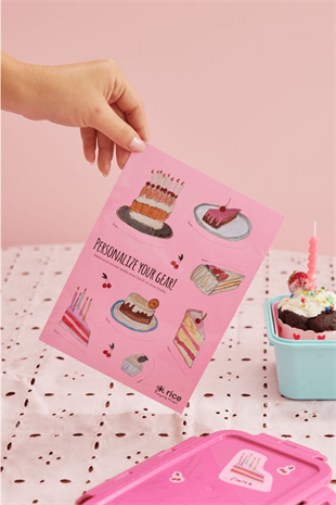 Rice Stickers - Cake Theme, STICK-LUNCHI