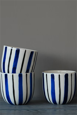 Sude Blue White Ceramics  Mug
